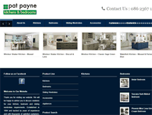 Tablet Screenshot of patpaynekitchens.com